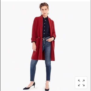 J crew double breasted sweater coat